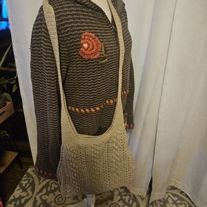 Knit Crossbody Bag Hobo Katie Y2k 90s Purse Messenger Bag